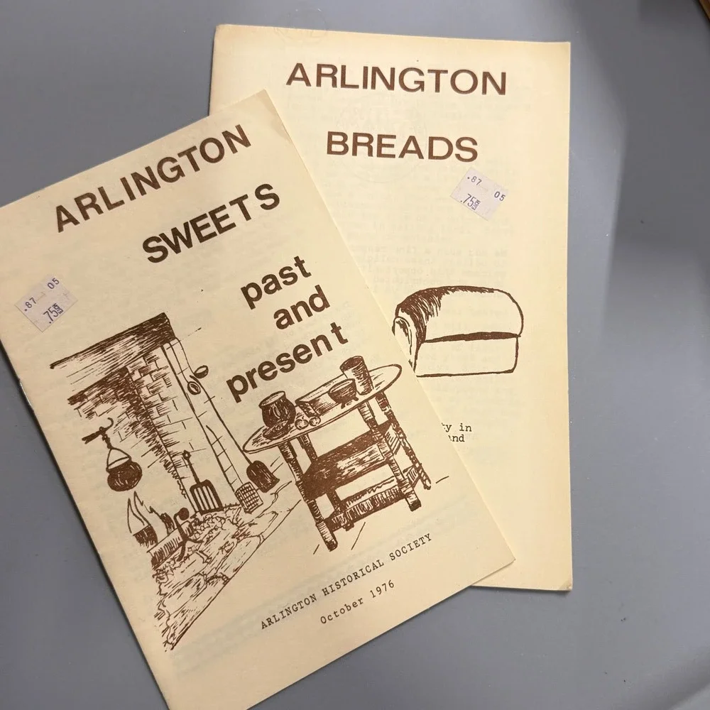 Vintage Arlington Historical Society Cookbook‎ Lot - Breads & Sweets Recipes